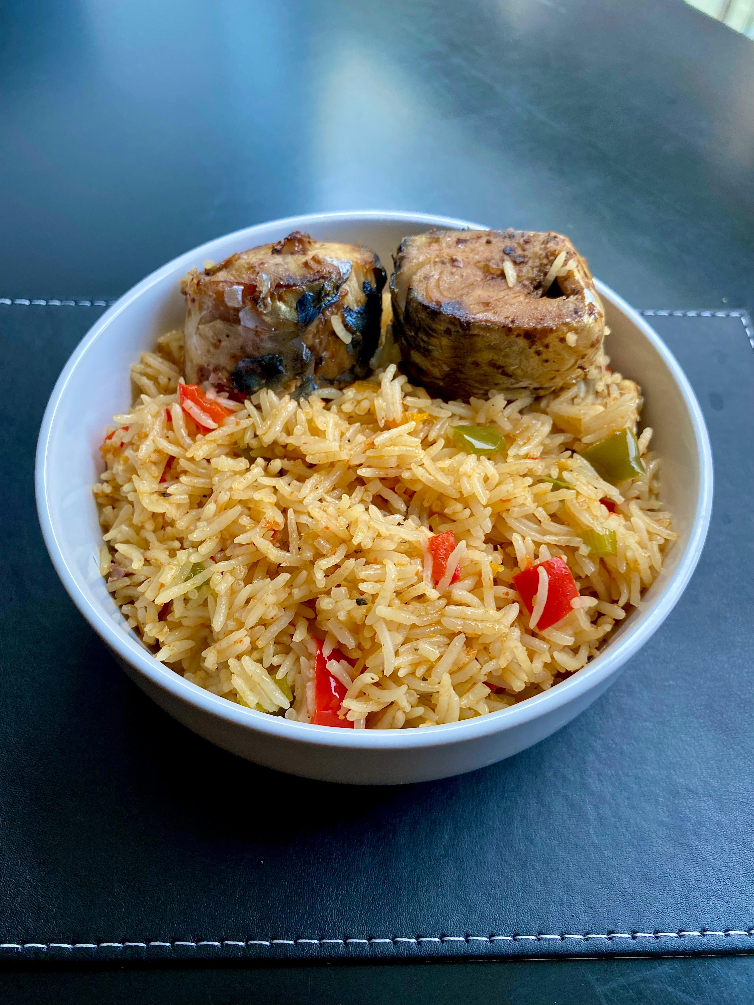Coconut Rice with Roast Chicken
